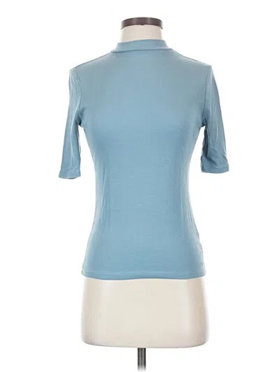 Pre-owned A New Day Short Sleeve Turtleneck In Blue
