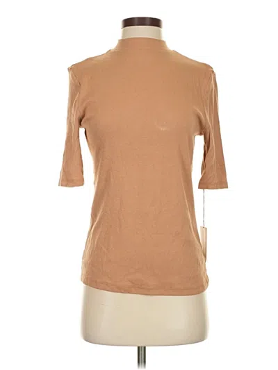 Pre-owned A New Day Short Sleeve Turtleneck In Brown