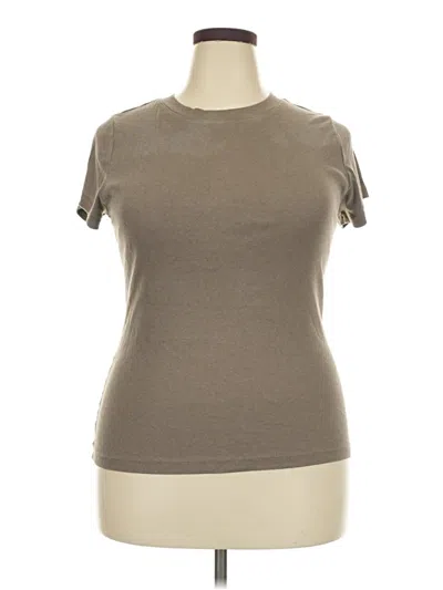 Pre-owned A New Day Short Sleeve Turtleneck In Brown