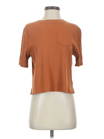 Pre-owned A New Day Short Sleeve Turtleneck In Brown
