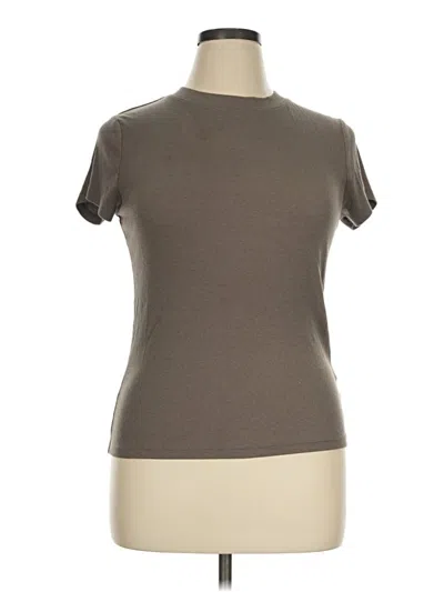 Pre-owned A New Day Short Sleeve Turtleneck In Brown