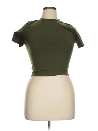 Pre-owned A New Day Short Sleeve Turtleneck In Green