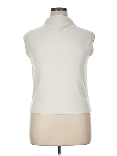Pre-owned A New Day Short Sleeve Turtleneck In Ivory