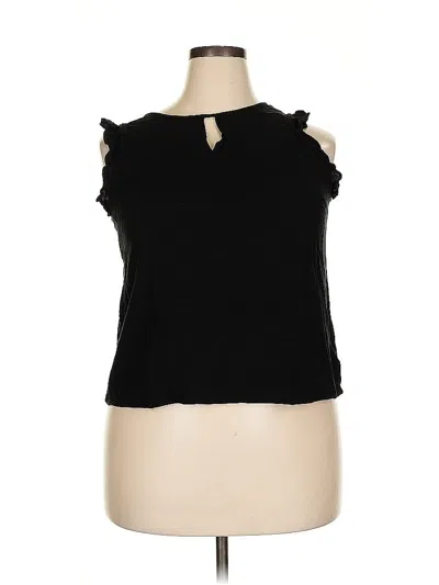 Pre-owned A New Day Sleeveless Blouse In Black