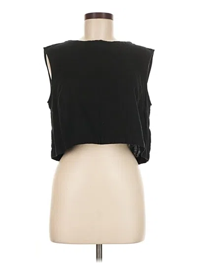 Pre-owned A New Day Sleeveless Blouse In Black
