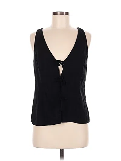 Pre-owned A New Day Sleeveless Blouse In Black