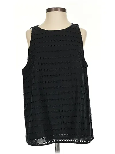 Pre-owned A New Day Sleeveless Blouse In Black