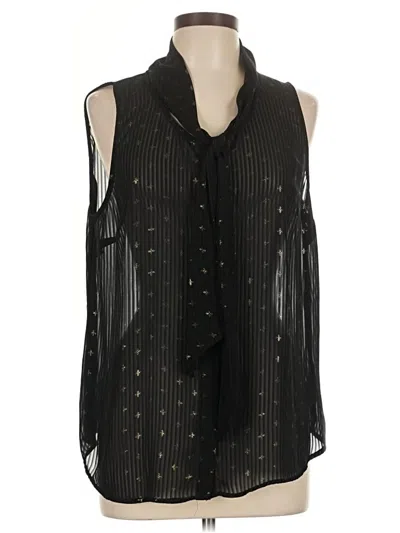 Pre-owned A New Day Sleeveless Blouse In Black