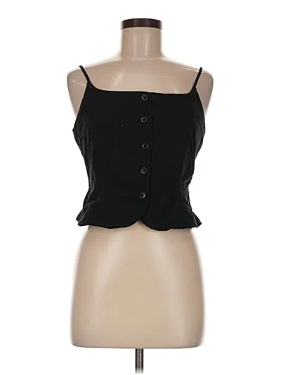 Pre-owned A New Day Sleeveless Blouse In Black