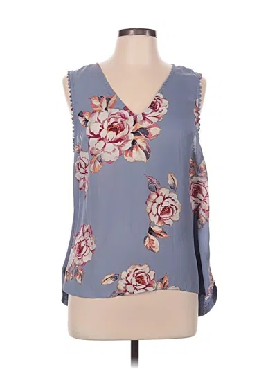 Pre-owned A New Day Sleeveless Blouse In Blue