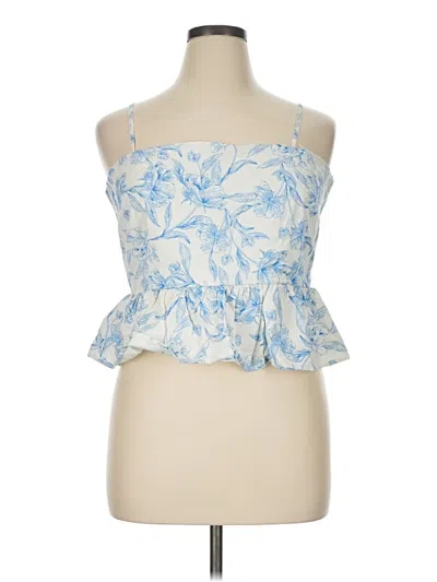 A New Day Sleeveless Blouse In Blue