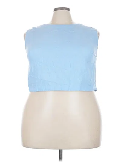 Pre-owned A New Day Sleeveless Blouse In Blue