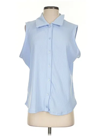 Pre-owned A New Day Sleeveless Blouse In Blue
