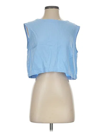 Pre-owned A New Day Sleeveless Blouse In Blue
