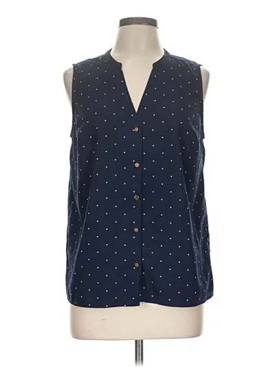 Pre-owned A New Day Sleeveless Blouse In Blue