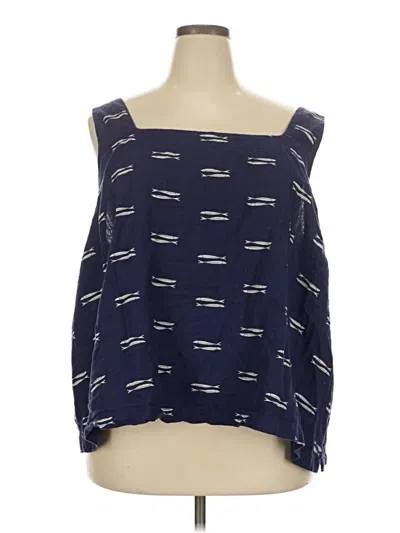 Pre-owned A New Day Sleeveless Blouse In Blue