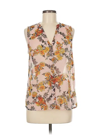 Pre-owned A New Day Sleeveless Blouse In Brown