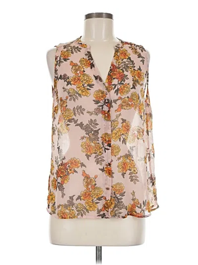 Pre-owned A New Day Sleeveless Blouse In Brown