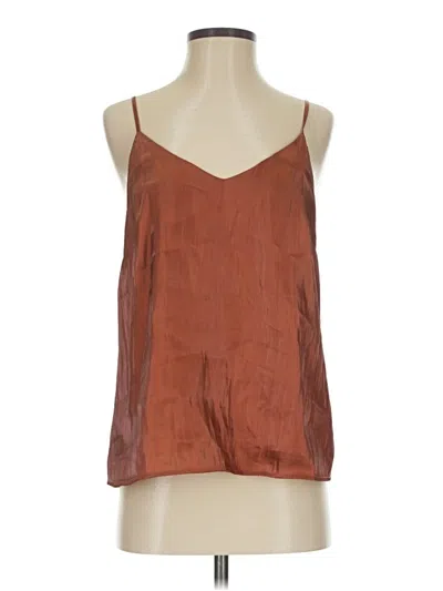 Pre-owned A New Day Sleeveless Blouse In Brown