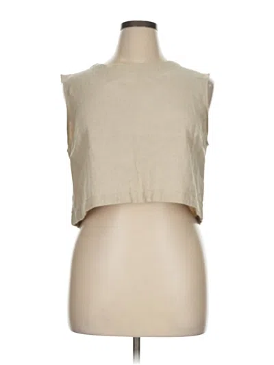 Pre-owned A New Day Sleeveless Blouse In Brown