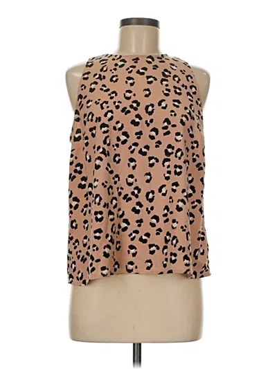Pre-owned A New Day Sleeveless Blouse In Brown
