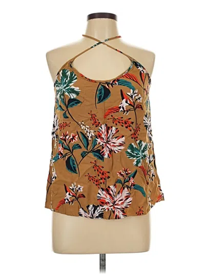 Pre-owned A New Day Sleeveless Blouse In Brown