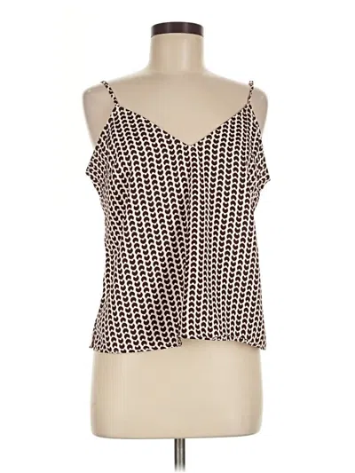 Pre-owned A New Day Sleeveless Blouse In Brown