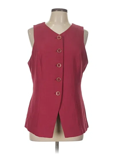 Pre-owned A New Day Sleeveless Blouse In Burgundy