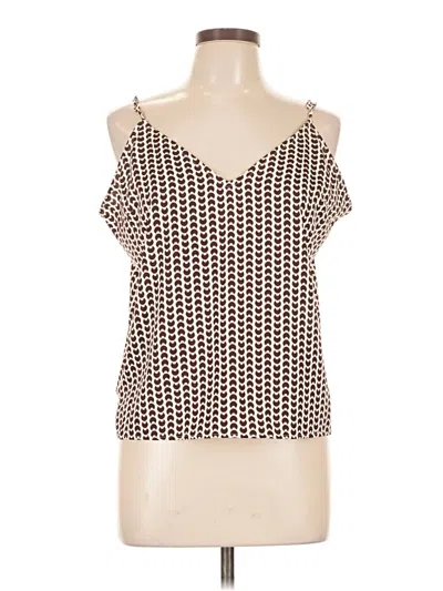 Pre-owned A New Day Sleeveless Blouse In Burgundy
