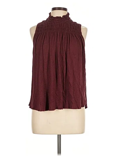 Pre-owned A New Day Sleeveless Blouse In Burgundy