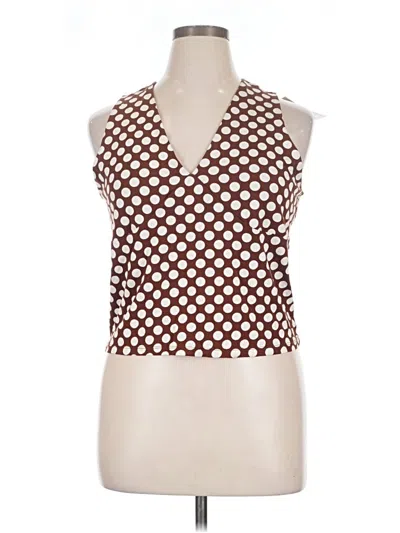 A New Day Sleeveless Blouse In Burgundy