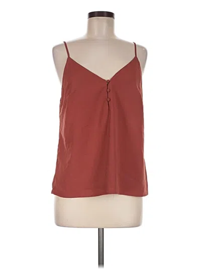 Pre-owned A New Day Sleeveless Blouse In Burgundy