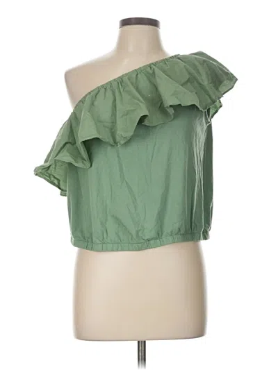 Pre-owned A New Day Sleeveless Blouse In Green