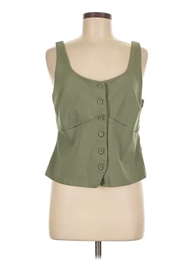 Pre-owned A New Day Sleeveless Blouse In Green