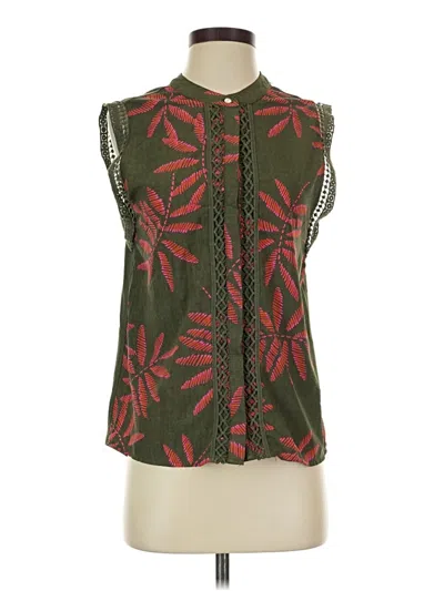 Pre-owned A New Day Sleeveless Blouse In Green