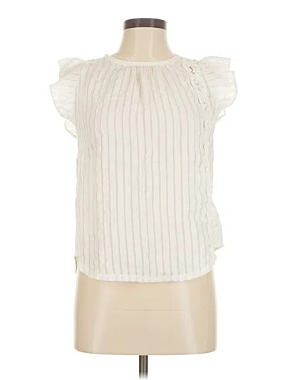 Pre-owned A New Day Sleeveless Blouse In Ivory