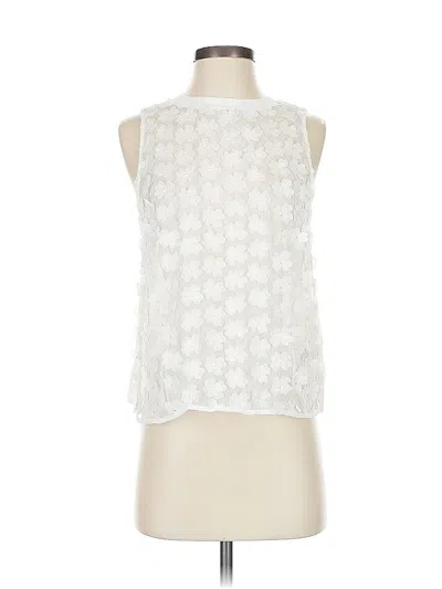 Pre-owned A New Day Sleeveless Blouse In White
