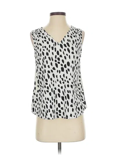 Pre-owned A New Day Sleeveless Blouse In White