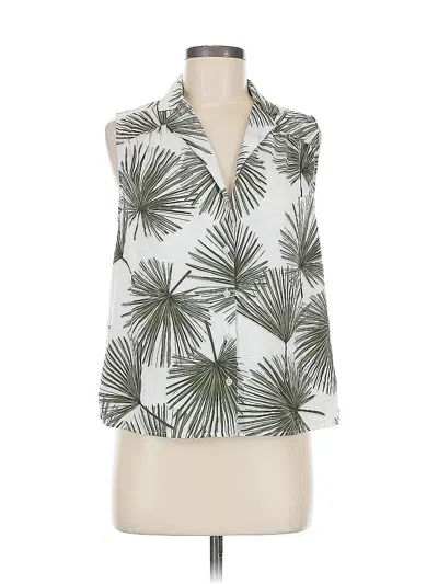 Pre-owned A New Day Sleeveless Blouse In White