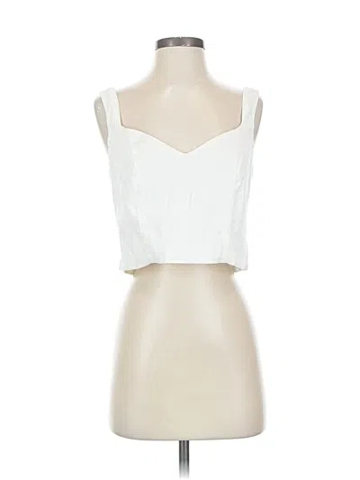 Pre-owned A New Day Sleeveless Blouse In White