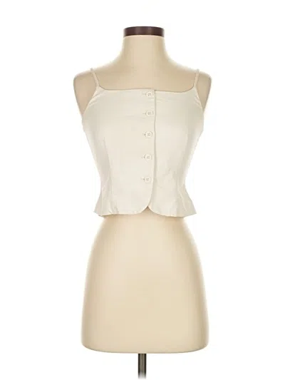 Pre-owned A New Day Sleeveless Blouse In White