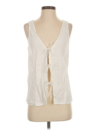 Pre-owned A New Day Sleeveless Blouse In White