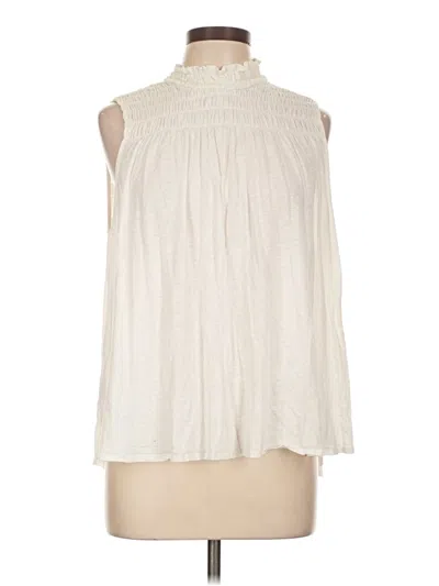 Pre-owned A New Day Sleeveless Blouse In White