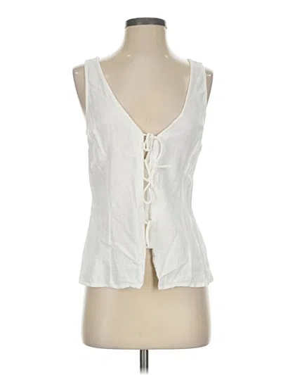Pre-owned A New Day Sleeveless Blouse In White