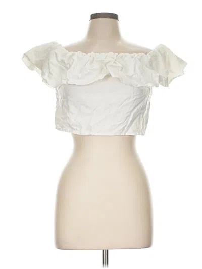 Pre-owned A New Day Sleeveless Blouse In White