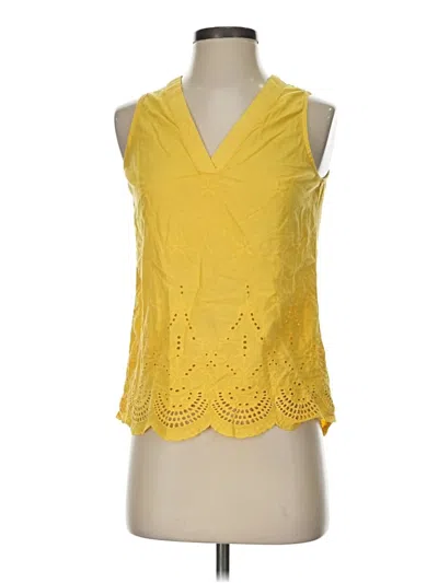 Pre-owned A New Day Sleeveless Blouse In Yellow