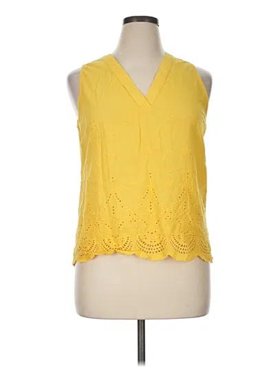 Pre-owned A New Day Sleeveless Blouse In Yellow