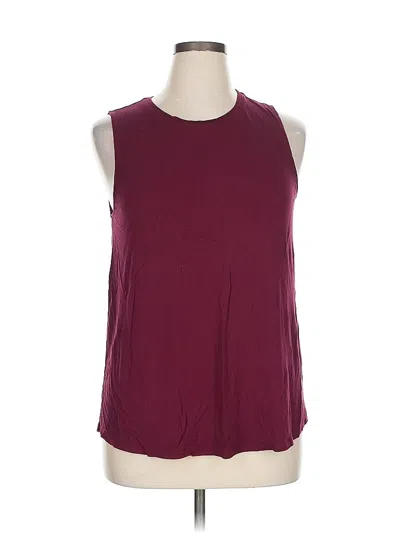 Pre-owned A New Day Sleeveless T-shirt In Burgundy