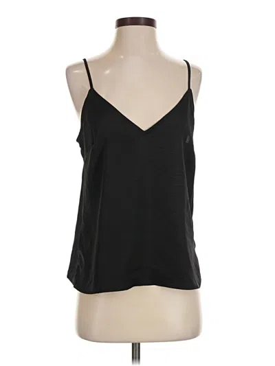 A New Day Sleeveless Top Black Halter Neckline Tops