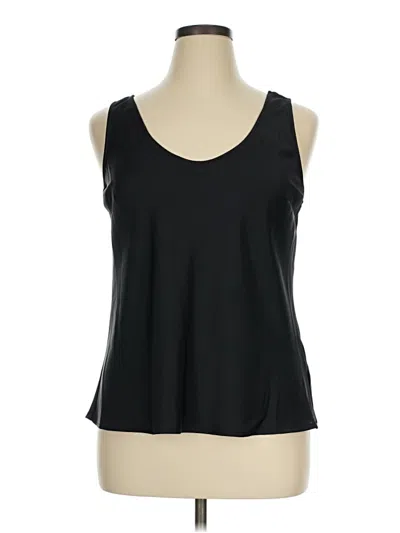 Pre-owned A New Day Sleeveless Top Black Scoop Neck Tops
